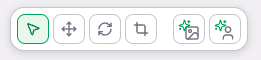 ai image editor tools panel