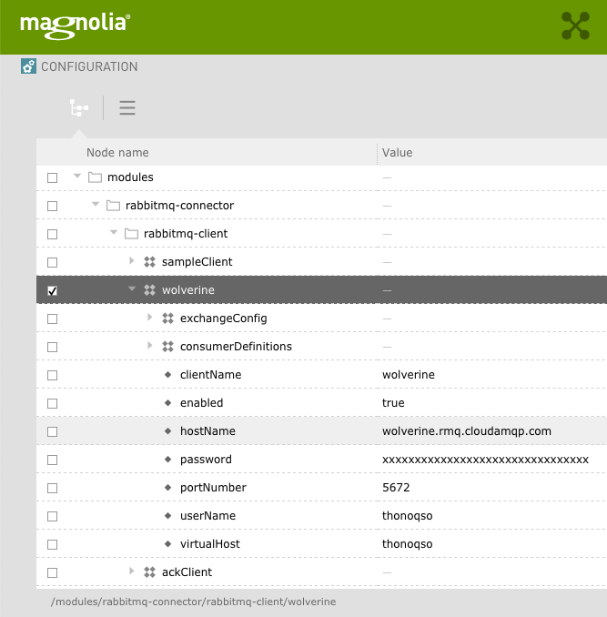 wolverine client configuration