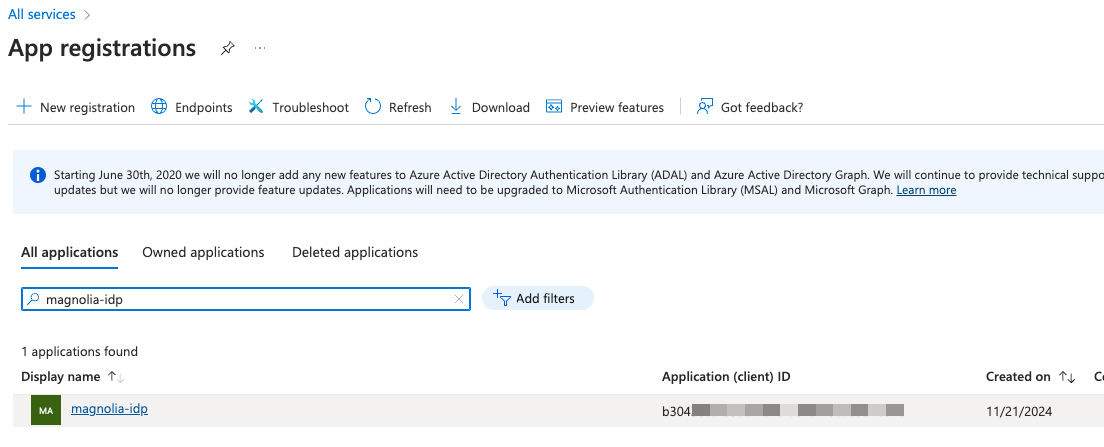 Azure AppRegistration