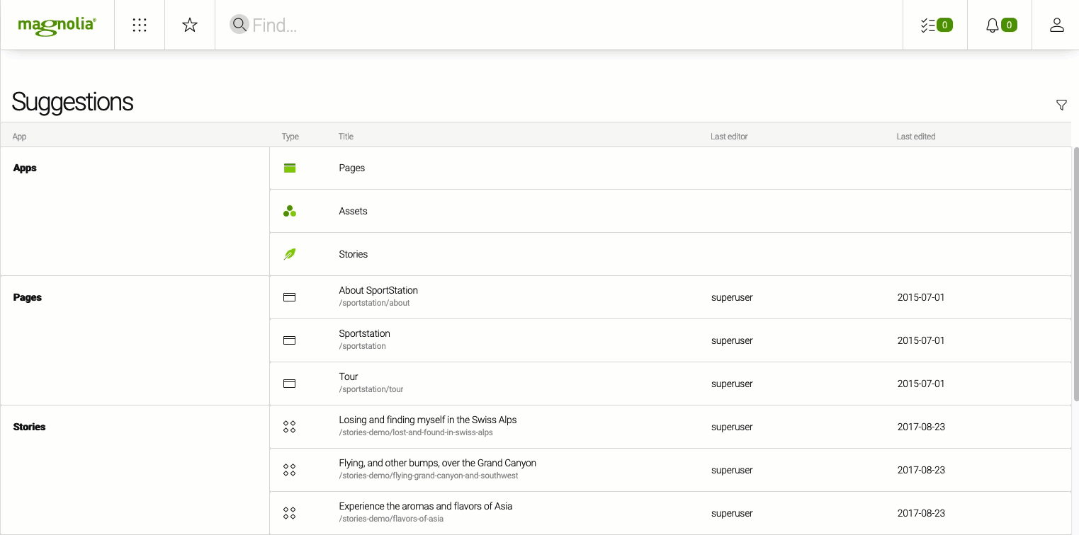 Find bar search after 3 input characters