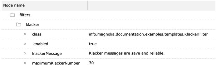 Implementing MgnlFilter with init parameters