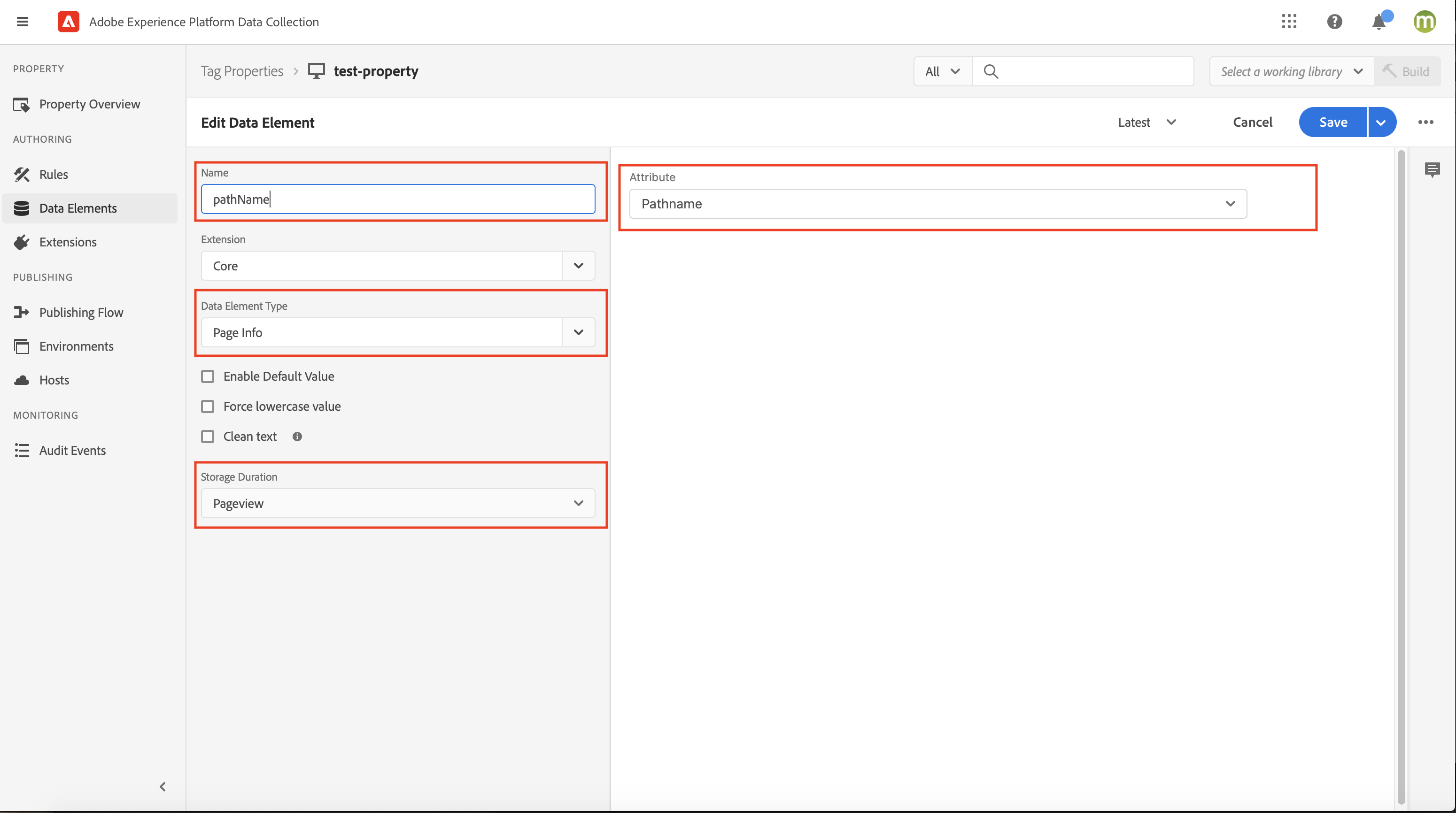 Add a data element