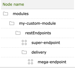 RESTendpoints JCR configuration