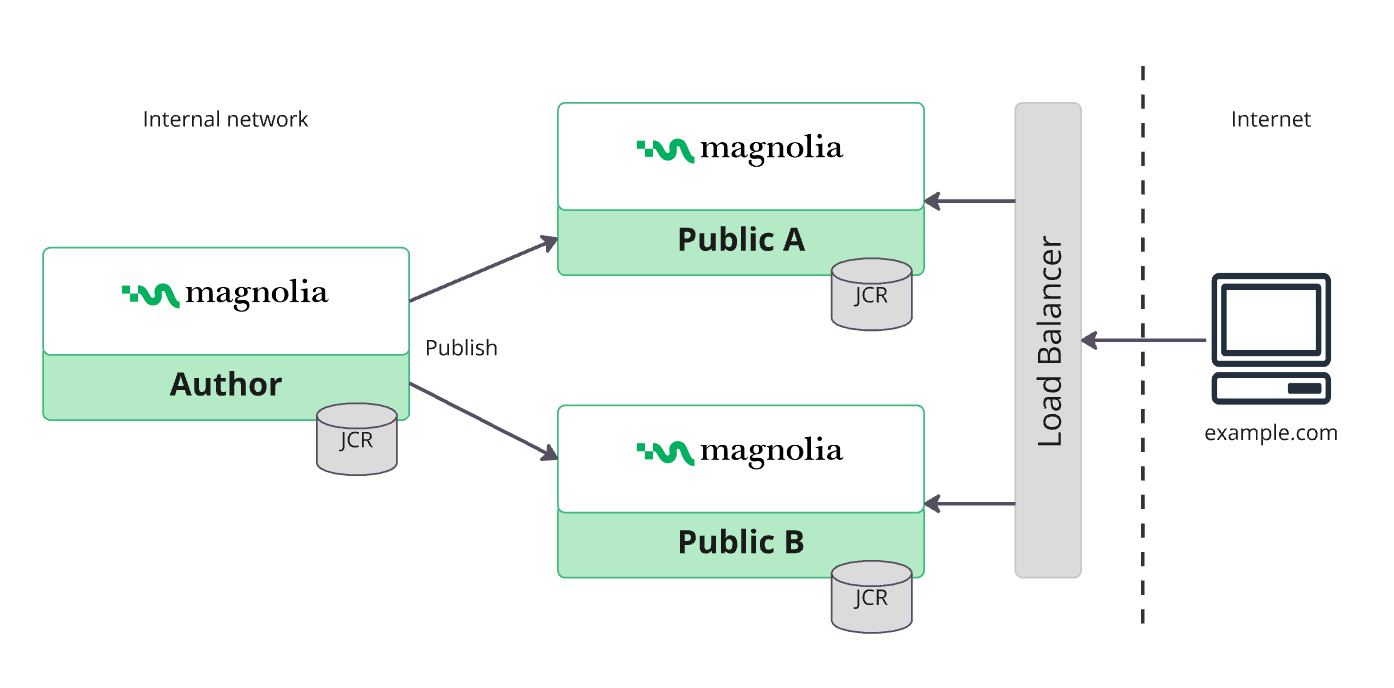 Author and Public instances diagram