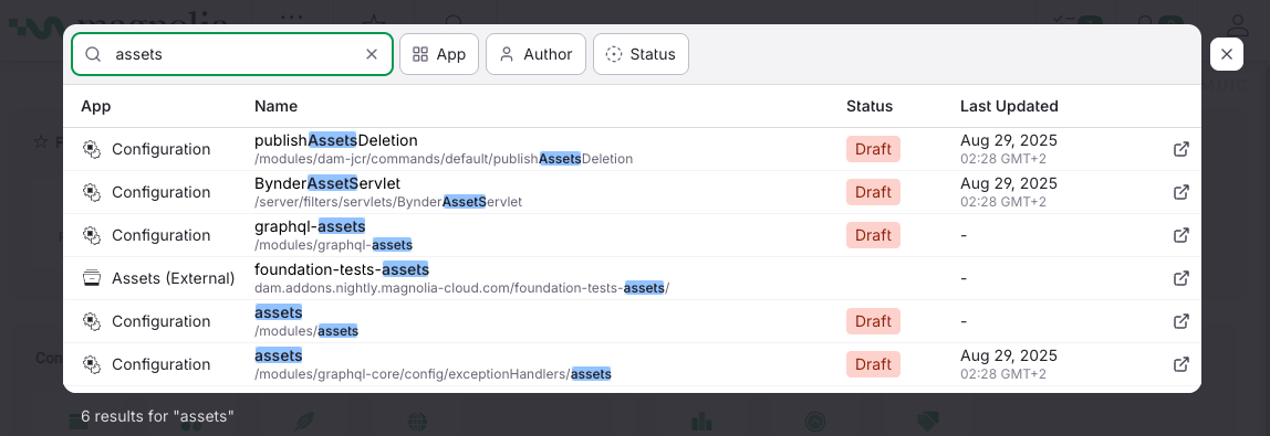 Find Bar and search in 6.4