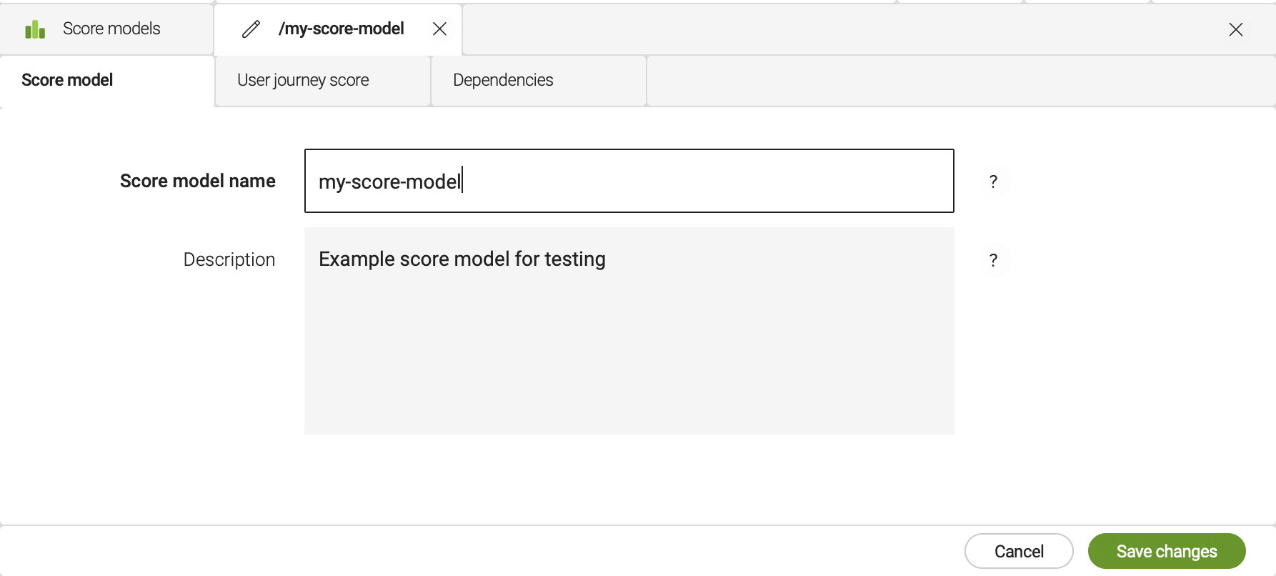 score model 6